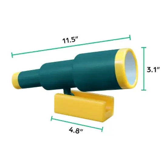 Jungle Gym Kingdom Kids Playground Telescope - Pirate Ship Playhouse Accessories image {5}