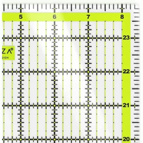 Arteza Quilter Ruler, Acrylic, 8.5"x24" image {2}