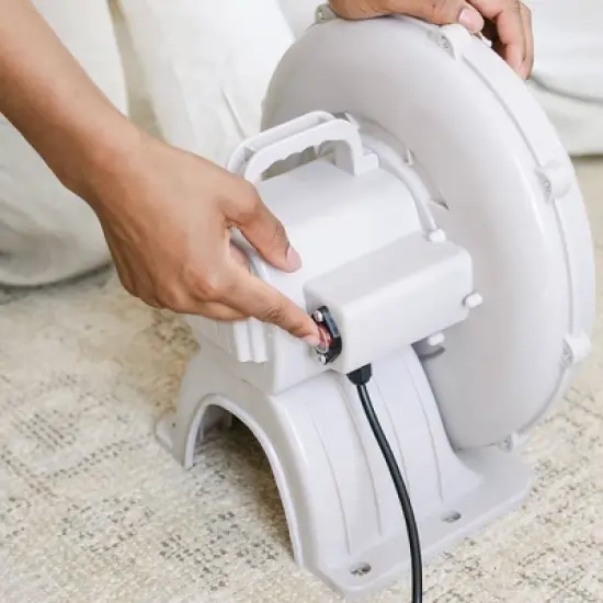 SMOL 8' x 8' Inflatable Bounce House - Blue Rainbow image {2}