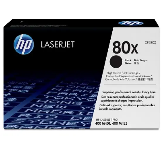 HP 80X High Yield Black Original LaserJet Toner Cartridge, ~6,900 pages, CF280X image {6}