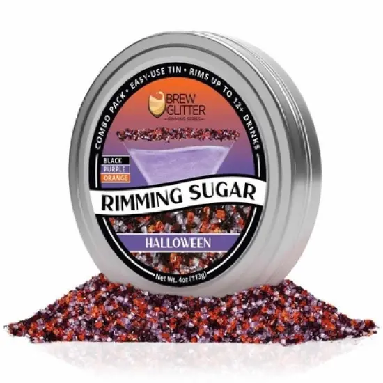 Brew Glitter Colorful Cocktail Rimming Glitter Sugar Series (1x 4oz Tin) image {3}