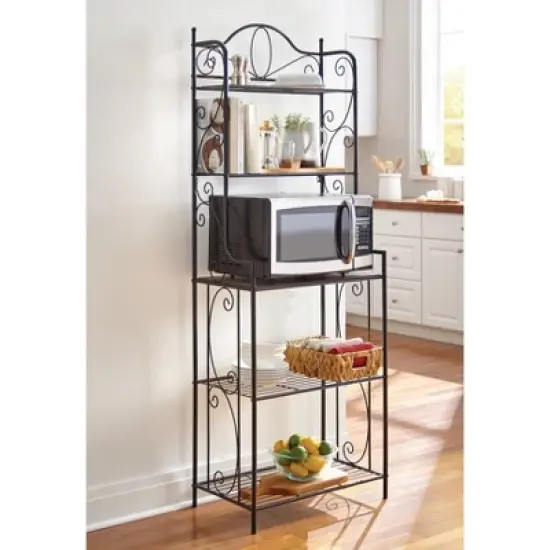 BrylaneHome Scroll Baker's Rack image {2}