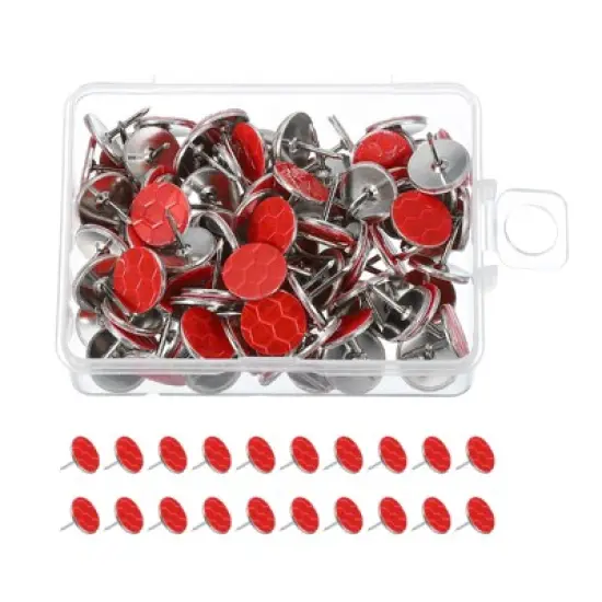 Unique Bargains Hunting Camping Hiking Trail Marking Glow Reflective Tacks 100 Pcs image {4}