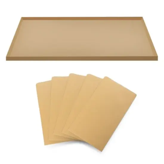 DOMETOUR 12 Pcs Acrylic Guinea Pig Cage Hamster Enclosure with Waterproof Kraft Paper Bottom Easy to Clean, Transparent image {9}