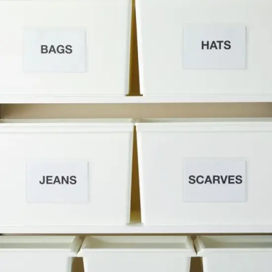 Juvale 100 Pack Top Load 4x6 Photo Sleeves with Adhesive, Index Card Holder for Office Supplies, Clear Label Pockets for Small Business image {3}