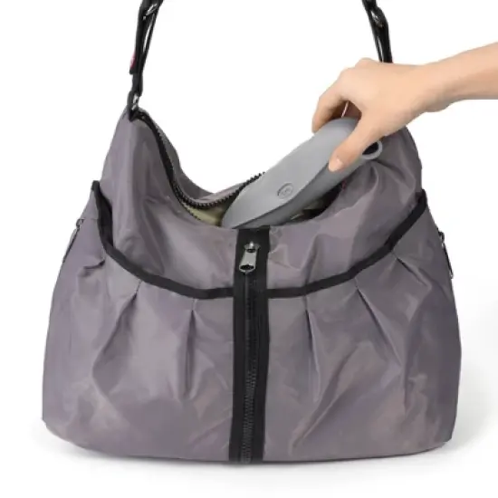 OXO Tot Roll Up Bib - 2pk - Gray/Navy image {3}