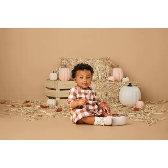 Carter's Just One You&reg;️ Baby Girls' Gingham Dress - Brown image {5}