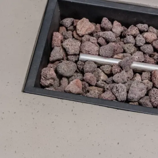 Cape Coral 16pc Aluminum Estate Collection with Fire Pit - Silver/Clear/Khaki/Light Gray - Christopher Knight Home image {6}