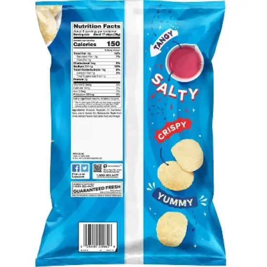 Lay's Salt & Vinegar Flavored Potato Chips - 7.75oz image {1}