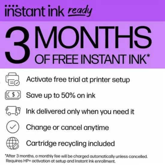 HP OfficeJet Pro 8125e All-in-One Printer with 3 Months of Instant Ink for free with HP+ image {1}