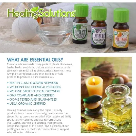 Healing Solutions Good Sleep Blend Essential Oil - 100% Pure Grade - 120ml - Aromatherapy Oil for Relaxation image {2}
