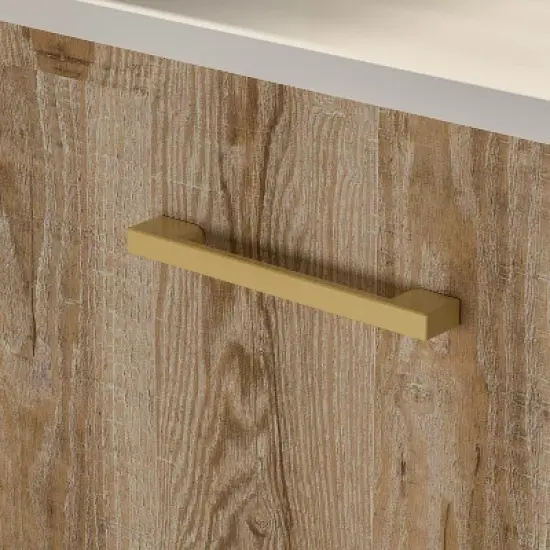 Famapy Bathroom Cabinet with White Basin Bathroom Storage Solutions Original Wooden image {5}