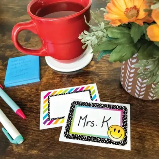 Teacher Created Resources&reg; Brights 4Ever Name Tags / Labels - Multi-Pack, 36 Per Pack, 6 Packs image {1}