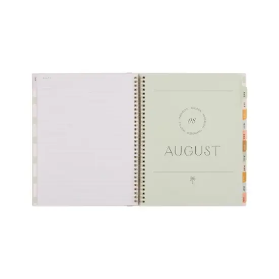 Happy Brands Organized July 2025 - June 2026 Weekly/Monthly Planner 9.37"x11.12" Soft Summer image {3}