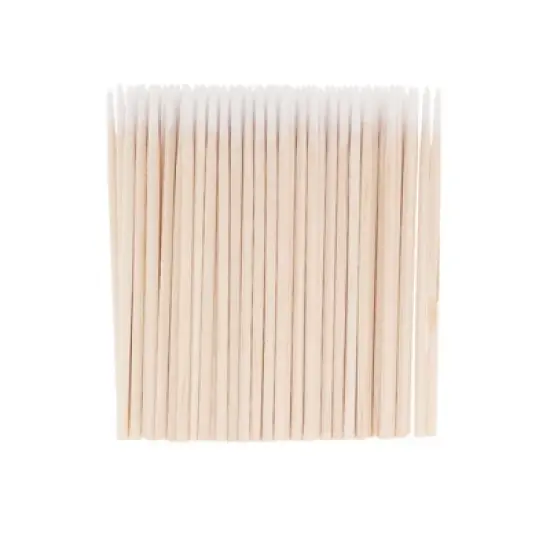 Unique Bargains Disposable False Eyelash Removal Cotton Swab Yellow 100 Pcs image {6}