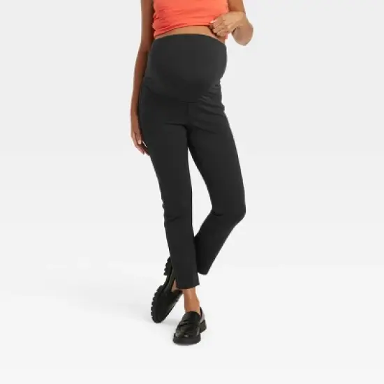 Over Belly Ponte Skinny Maternity Pants - Isabel Maternity by Ingrid & Isabel&trade; Black image {5}