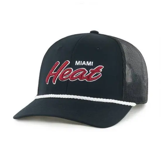 NBA Miami Heat Scrawl Hat: Adjustable Snapback, Team Logo Design image {3}