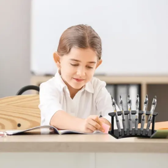 Unique Bargains Acrylic Quality Material Pen Display Stand 4 Pcs image {5}