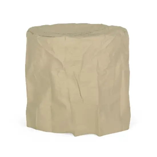 KWPZQEB 25" Propane Fire Pit, Outdoor Round Firepits Fire Pit Table No Assembly Required, Outside Patio Deck, Garden, Brown image {9}