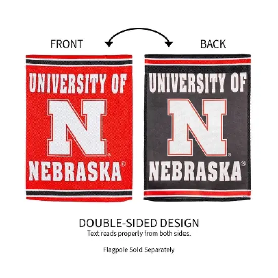 Embossed Suede Flag, GDN Size, University of Nebraska image {2}