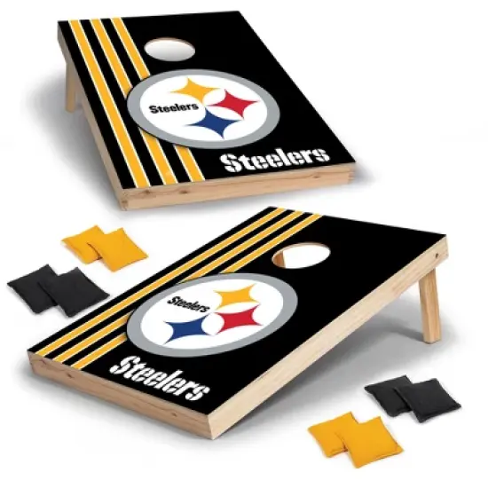 NFL Pittsburgh Steelers 2'x3' Wood Cornhole Set image {7}