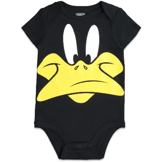 LOONEY TUNES Bugs Bunny Tasmanian Devil Daffy Duck Baby 5 Pack Bodysuits Newborn to Infant image {4}