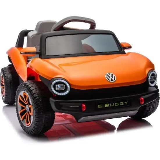 Licensed Volkswagen 12V Kids Electric Ride On Car with Remote Control, LED Lights, Bluetooth, 2 Speeds, Ride On Toy for Ages 3-8 image {8}