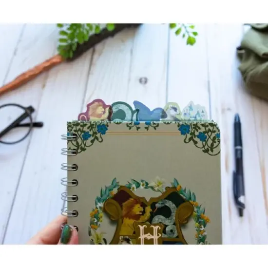 Silver Buffalo Harry Potter Hogwarts Houses 5-Tab Spiral Notebook With 75 Sheets | 5 x 8 Inches image {4}