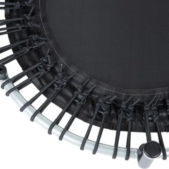 JumpSport 350i Lightweight Folding Fitness Trampoline with 39 Inch Handle Bar, 32.5 Inch Jumping Surface, and 6 Adjustable Height Settings, Black image {3}