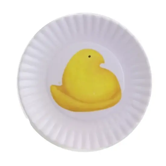 Tabletop 4.0 Inch Peeps "Paper" Plate Coasters , 4 Pc Set Melamine Easter Decor (4PC) image {3}