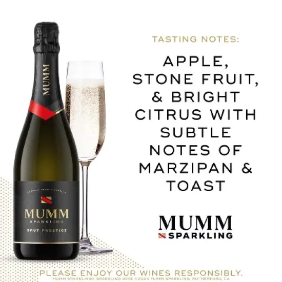 Mumm Sparkling Wine Brut Prestige - 750ml Bottle image {1}