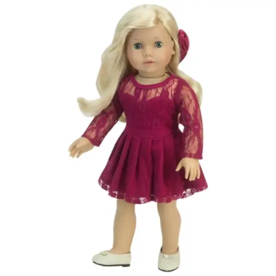 Sophia&rsquo;s Glitter Shoes for 18&rdquo; Dolls, Gold image {3}