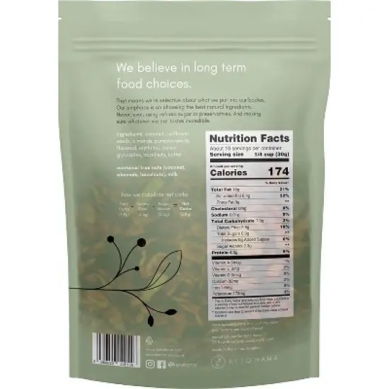 Keto Hana Granola, Coconut & Almond - 11 Ounce image {1}