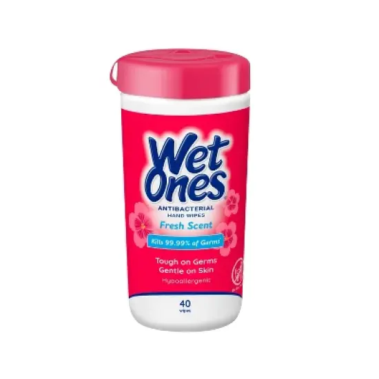 Wet Ones Antibacterial Hand Wipes Canister - Fresh Scent - 40ct image {8}