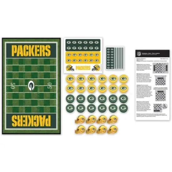 MasterPieces Officially licensed NFL Green Bay Packers Checkers Board Game for Families and Kids ages 6 and Up image {2}