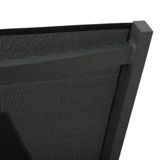 GDFStudio Camdyn Outdoor Mesh and Aluminum Armless Adjustable Chaise Lounges (Set of 2) image {8}