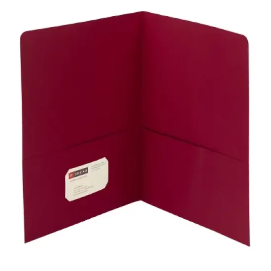Smead Two-Pocket Heavyweight Folder, Letter Size, 25 per Box image {6}
