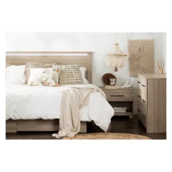 Primo 1 Drawer Nightstand Rustic Oak - South Shore image {2}