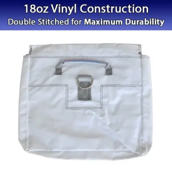 Moose Supply Vinyl Sand Bag, White, 4 Pack image {2}