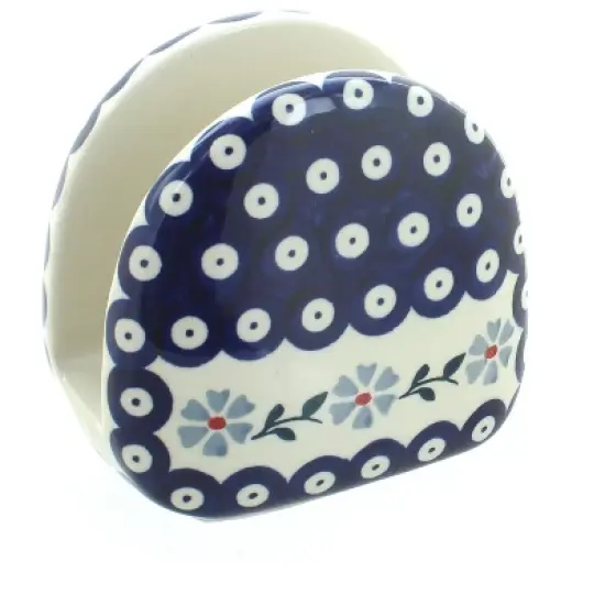 Blue Rose Polish Pottery S130 Manufaktura Napkin Holder image {4}
