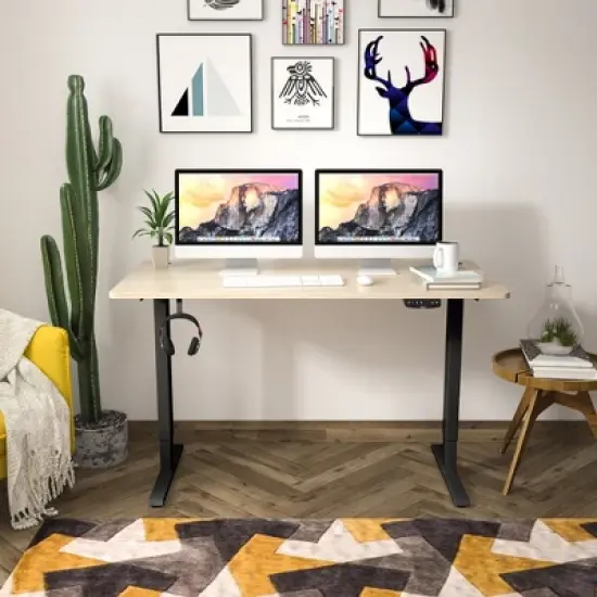 Costway Office Electric Adjustable Standing up Desk Dual Motor w/ Controller image {3}