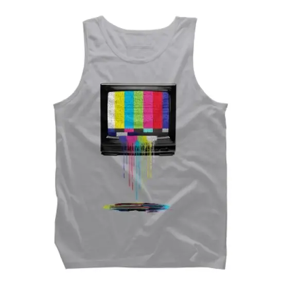 Men's Design By Humans Retro TV By clingcling Tank Top image {5}
