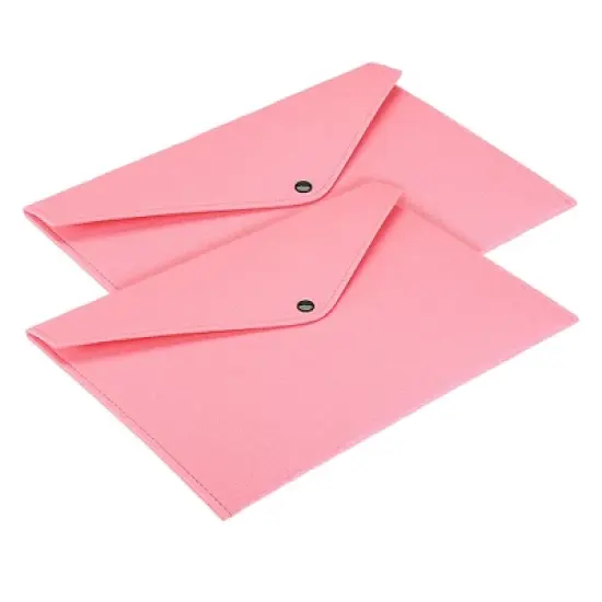 Unique Bargains Felt A4 Envelope Document Storage Pouch Organizer 2 Pcs image {11}