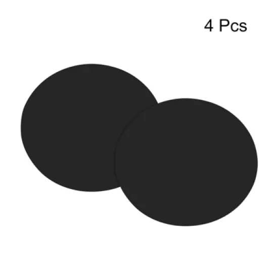 Unique Bargains Silicone Flexible Odorless Heat-resistant Jar Opener Pad Black 4 Pcs image {2}