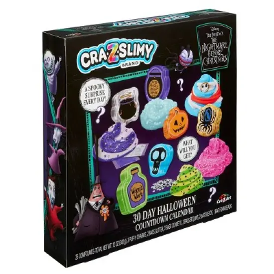 Disney Halloween NBC Countdown Calendar: Creative Slimes & Putties, 30 Pieces, Educational Focus on Creativity image {7}