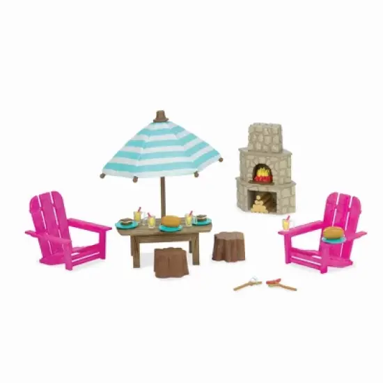Li'l Woodzeez Toy House with Accessories 127pc - Honeysuckle Hillside Cottage image {4}