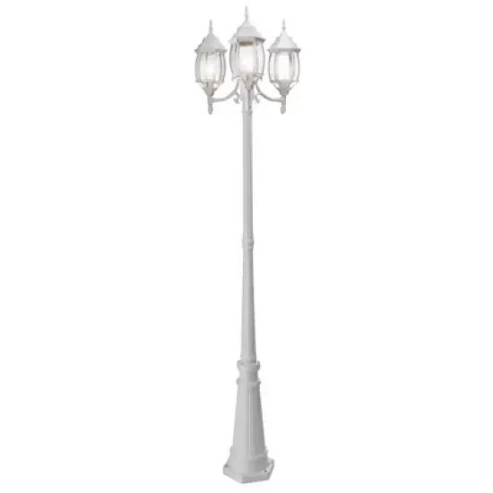 Noma Triple-Head Outdoor Weather Resistant Lamp Post Lantern w/ Real Glass image {2}