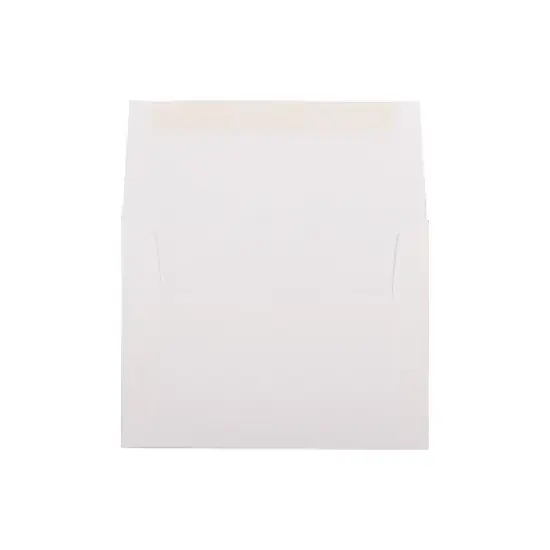 JAM Paper A2 Strathmore Invitation Envelopes 4.375 x 5.75 Bright White Linen 66670 image {1}