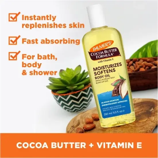 Palmers Cocoa Butter Formula Moisturizing Body Oil Cocoa & Shea - 8.5 fl oz image {3}
