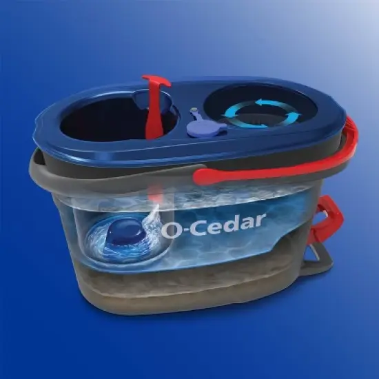 O-Cedar EasyWring RinseClean Spin Mop & Bucket System image {2}